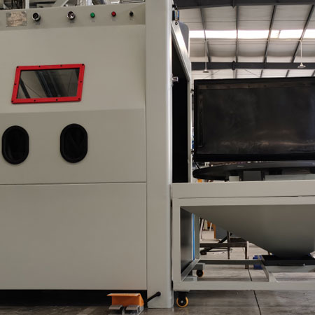 红河无尘喷砂机半自动模具喷砂机